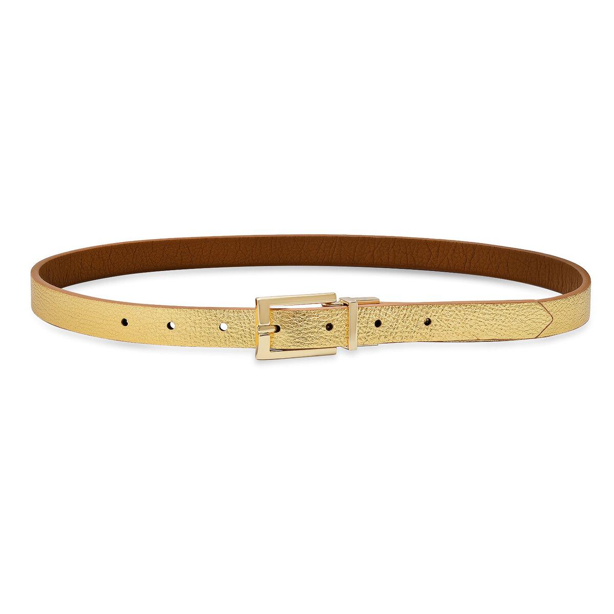 Pasadena Reversible Belt- Caramel Gold