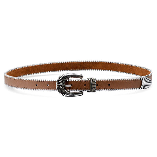 Zuma Belt Caramel/Silver