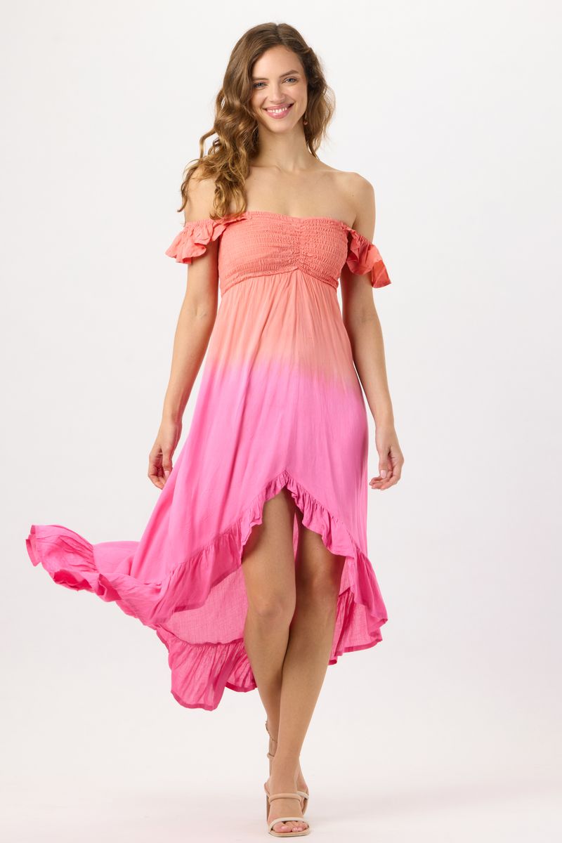 Brooklyn Maxi, Coral Berry Ombre