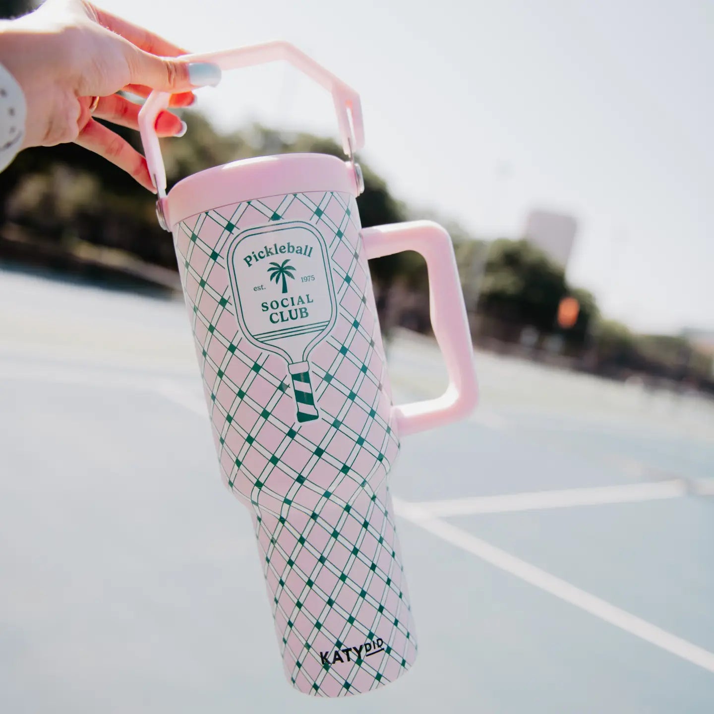 Pickleball Social Club Tumbler w/ Handle 38oz