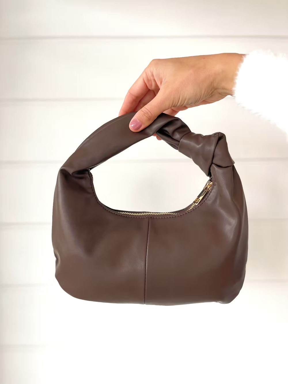 Myla Handle Bag, Chocolate