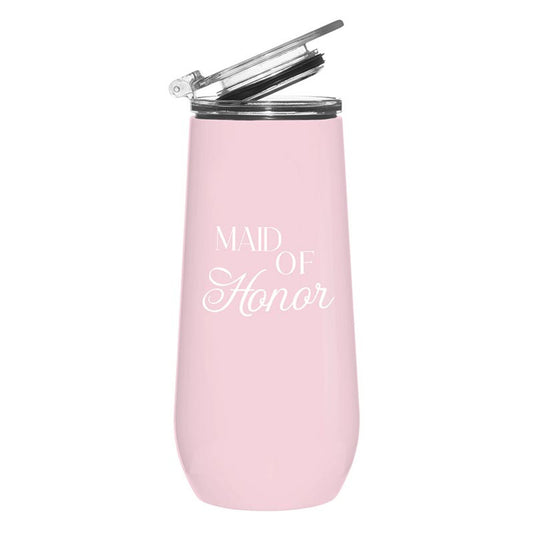 12oz Champagne Tumbler - Maid of Honor
