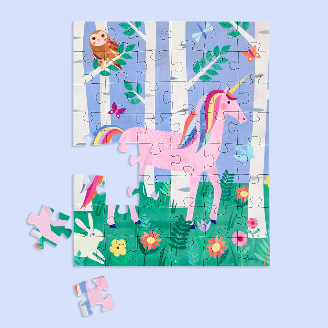 Unicorn Forest 48pc Puzzle Bag
