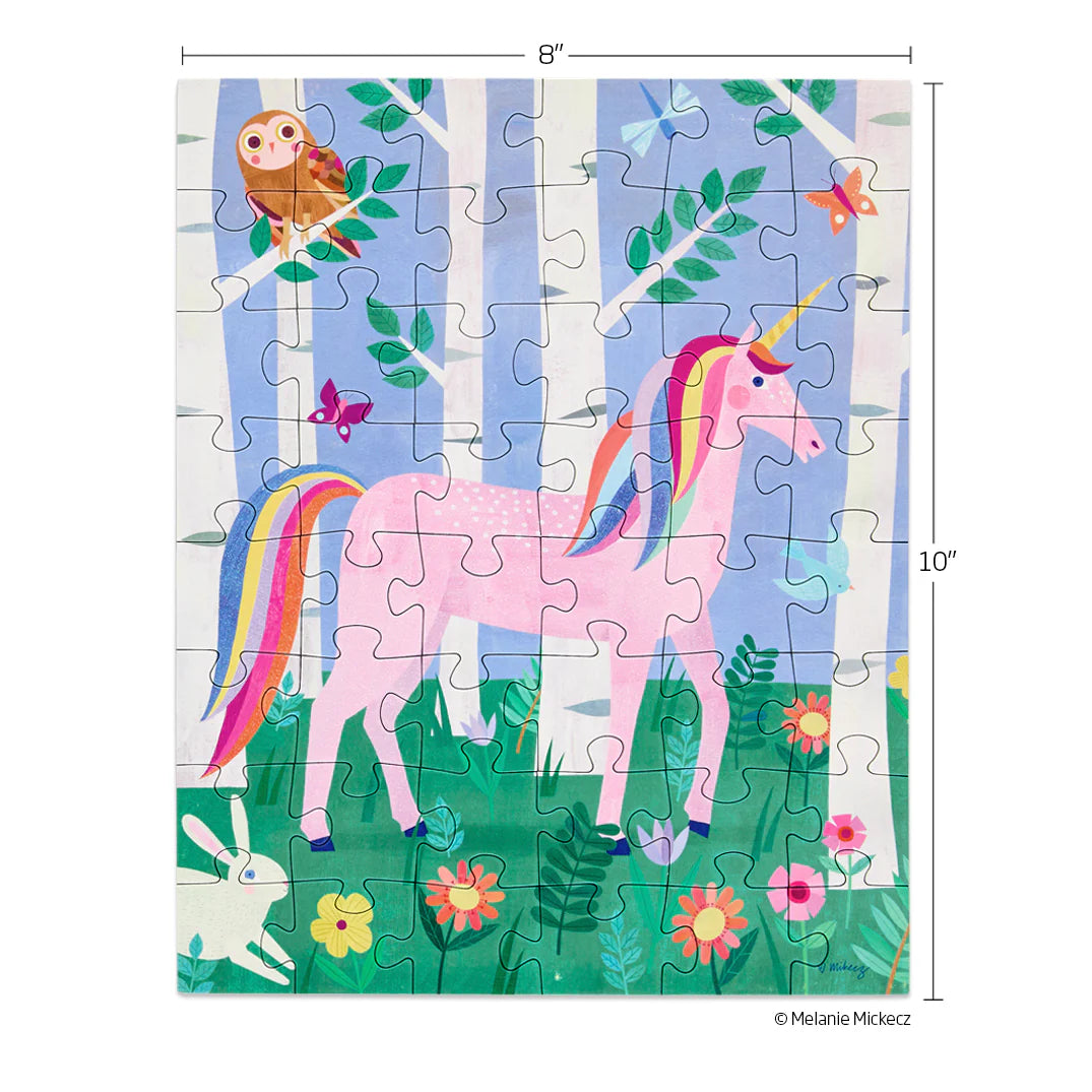 Unicorn Forest 48pc Puzzle Bag
