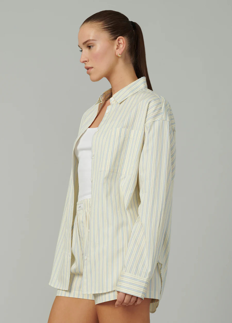 Boyfriend Button Down Shirt - Anise Flower