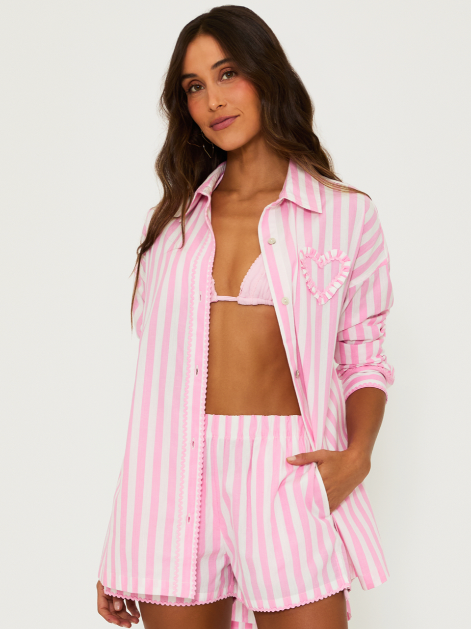 Cassidy Top & Tia Short Set Pink Prism