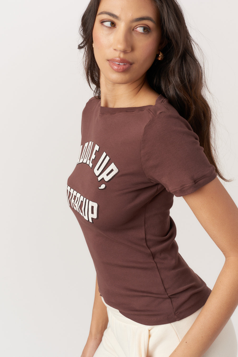 Saddle Tee, Dark Mocha