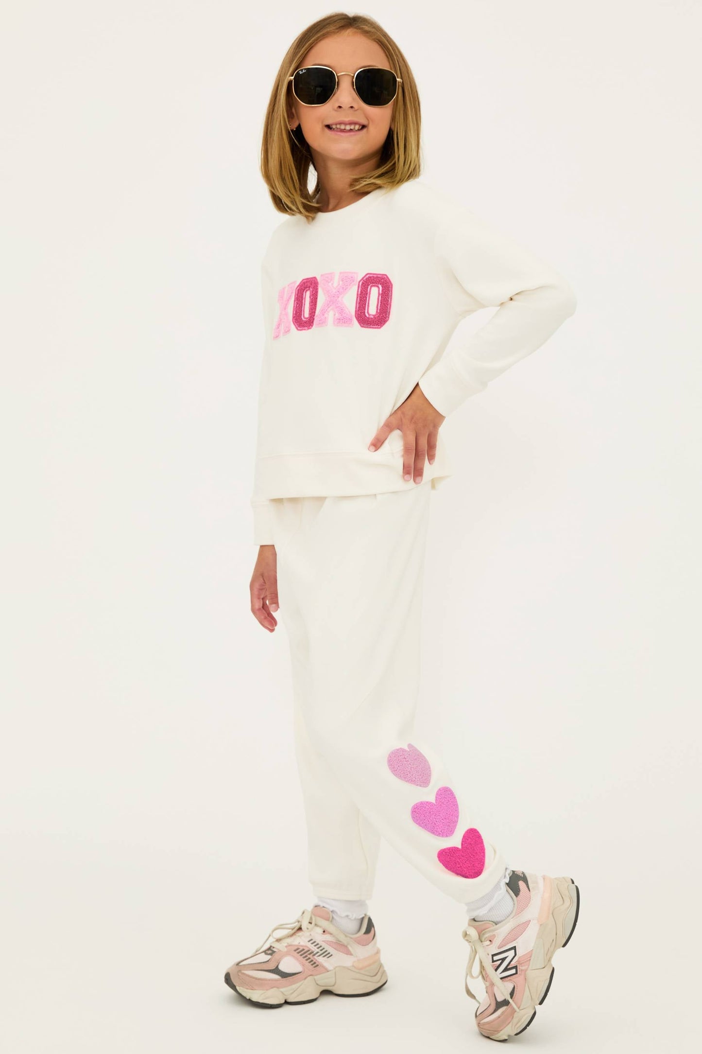 Little Cassia Top & Georgie Pant XOXO Cream