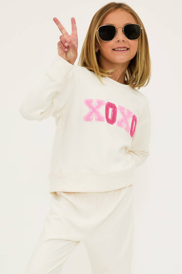 Little Cassia Top & Georgie Pant XOXO Cream