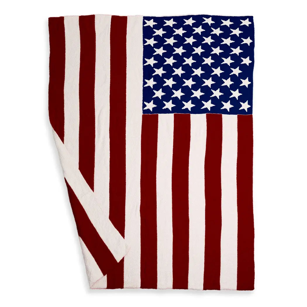 American Flag Soft Throw Blanket