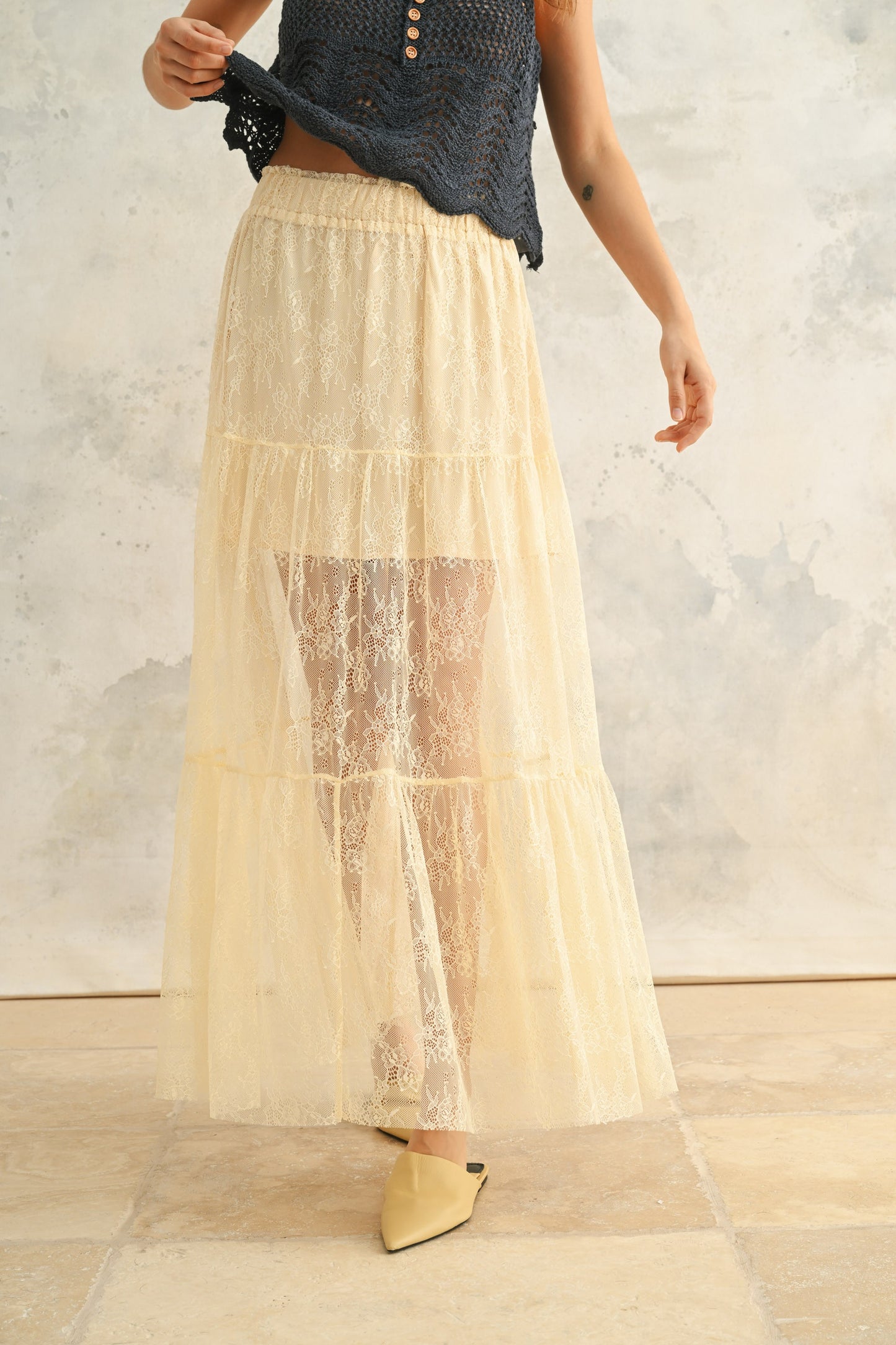 Lace Long Skirt