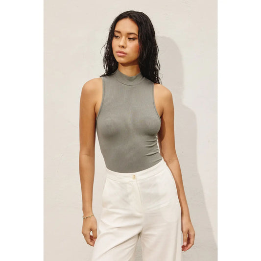 Mock Neck Tank Bodysuit