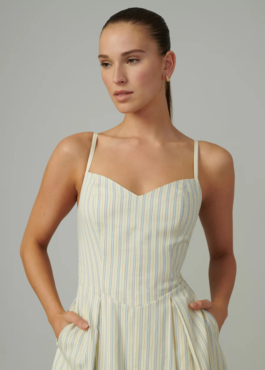 Rhone Midi Dress- Anise Flower