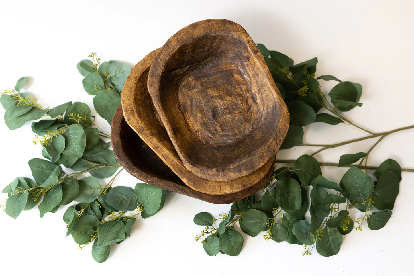 Small Dough Bowl Display, Natural