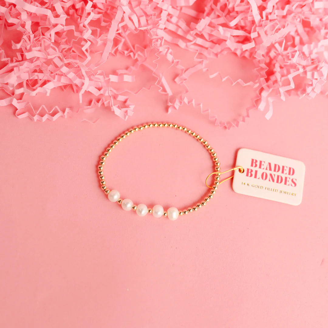 Tatum Pearl Bracelet - Gold
