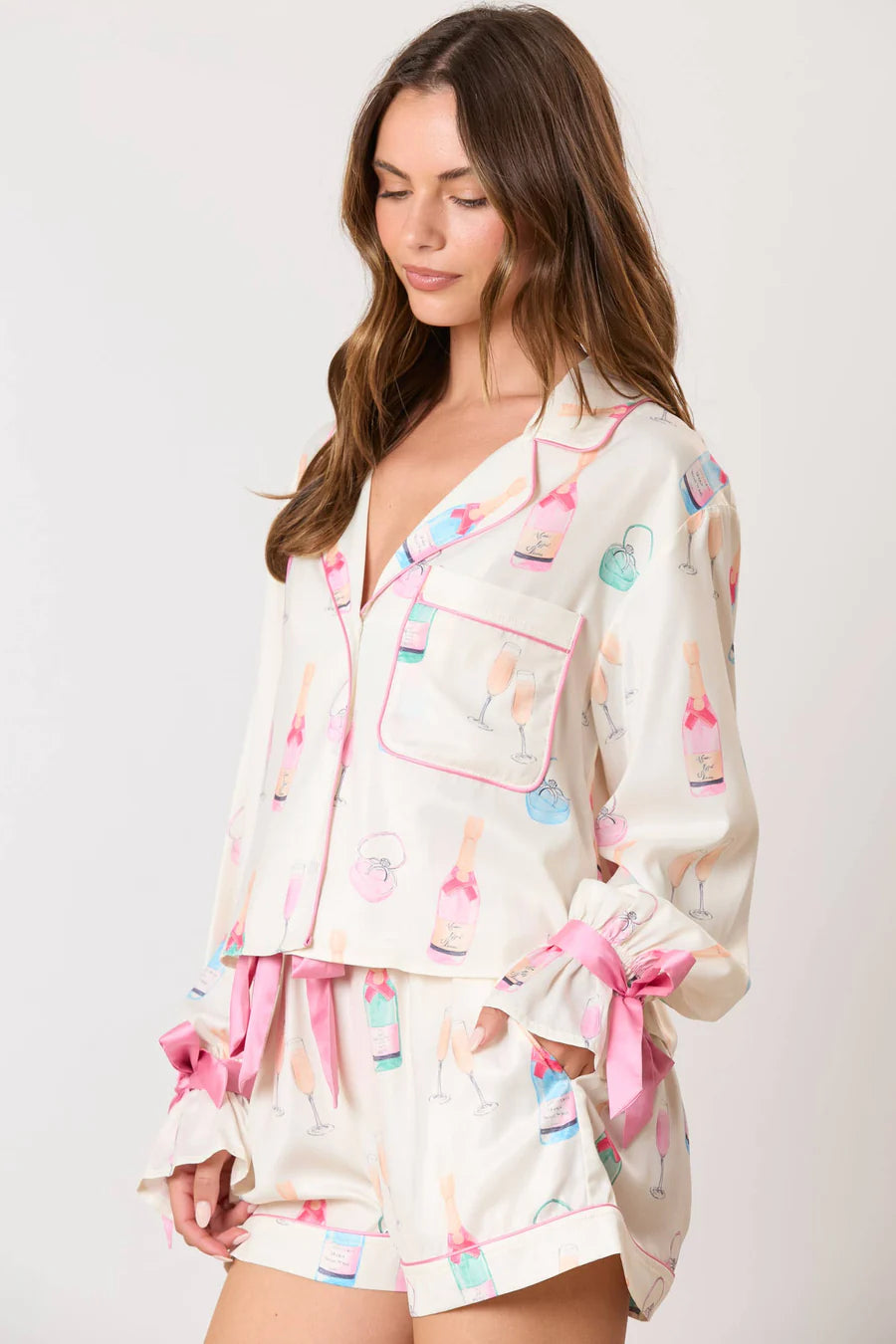 Champagne Theme Pj Set