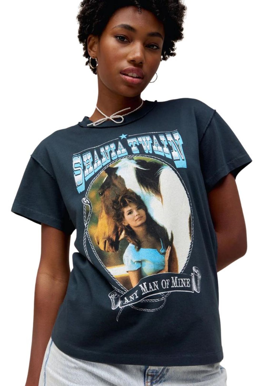 Shania Twain Any Man of Mine Tour Tee , Vintage Black