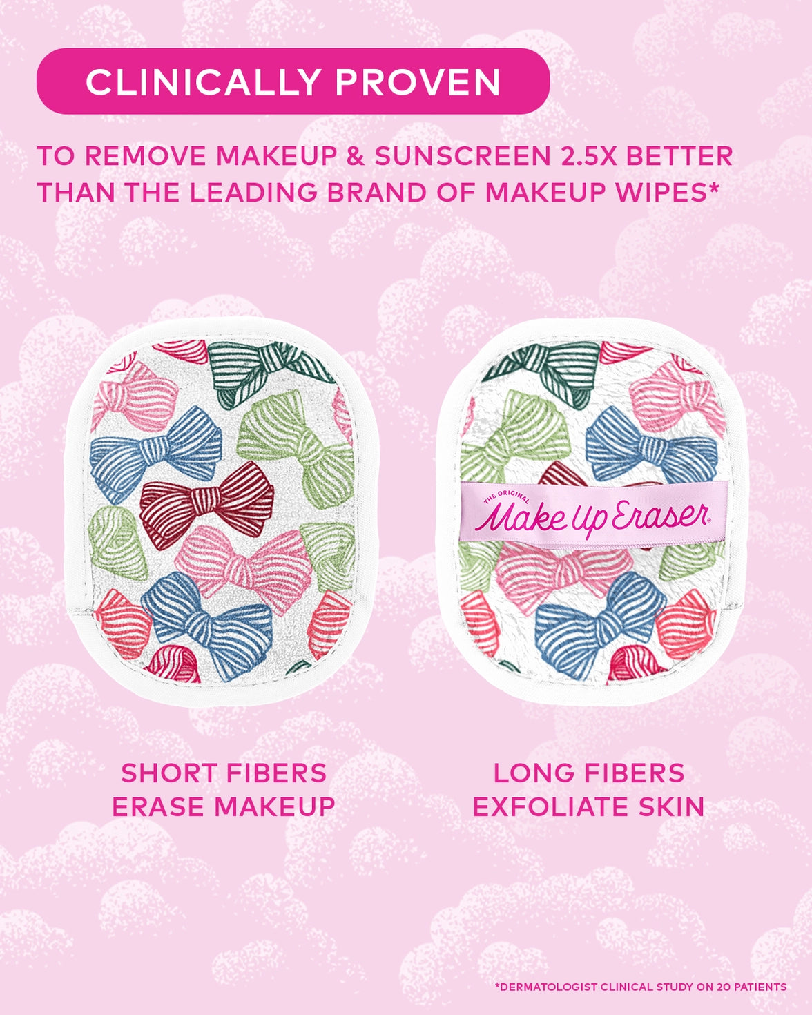 Fab-Bow-Lous 7 Day Set, Makeup Eraser/Face Wipes