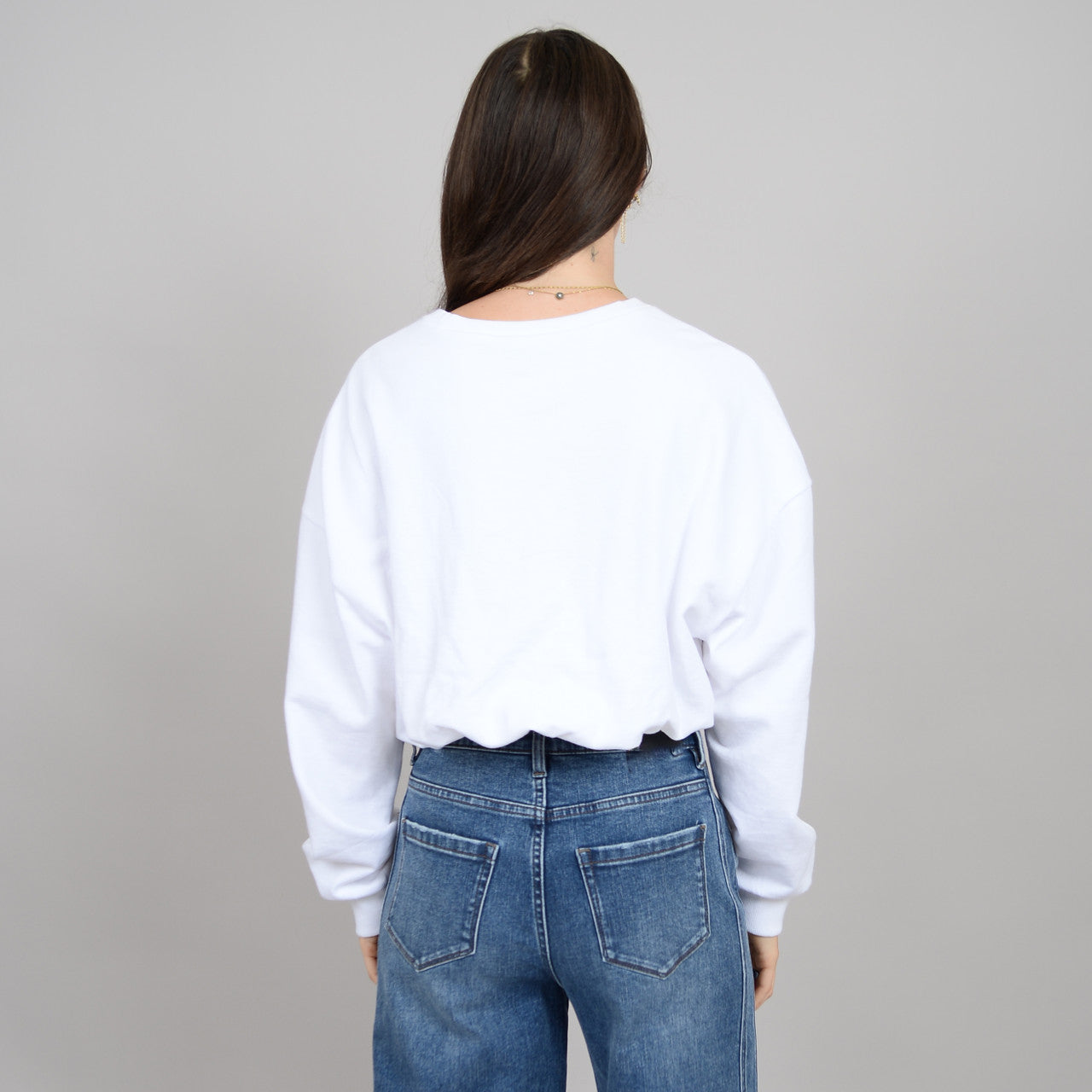 Azalea Long Sleeve Balloon Crop Top