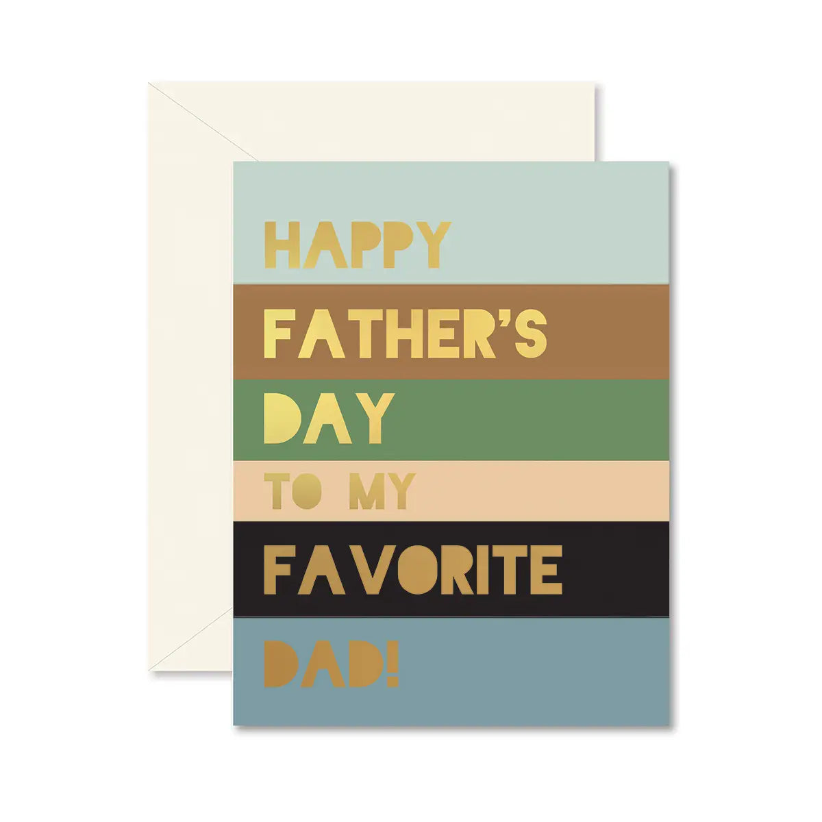 Colorblock Father's Day card