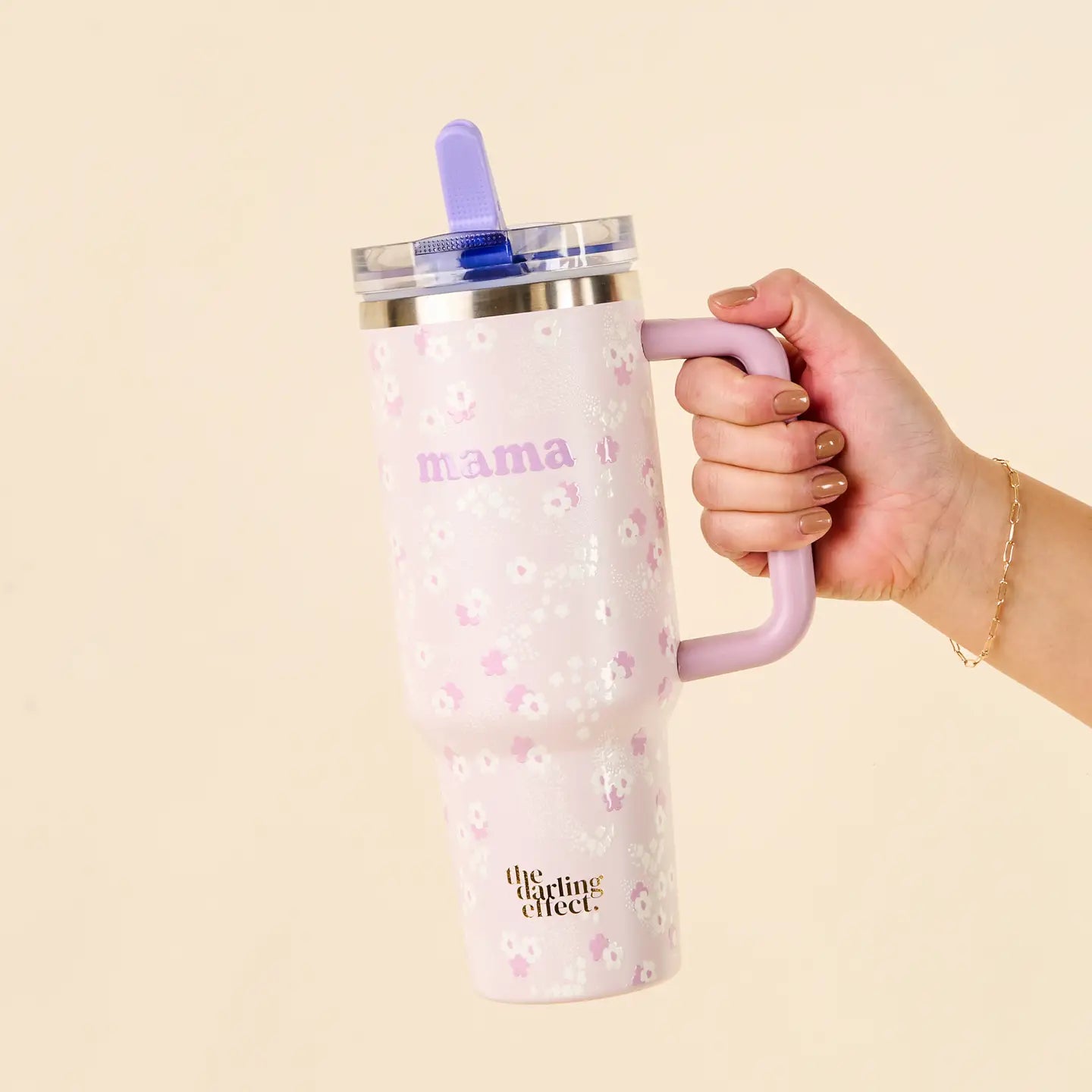 40oz Flip Straw Tumbler-Mama Lilac