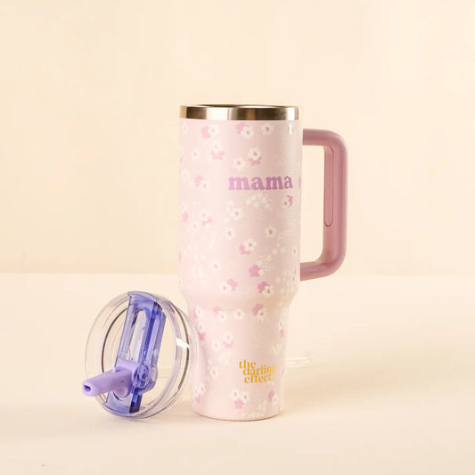 40oz Flip Straw Tumbler-Mama Lilac