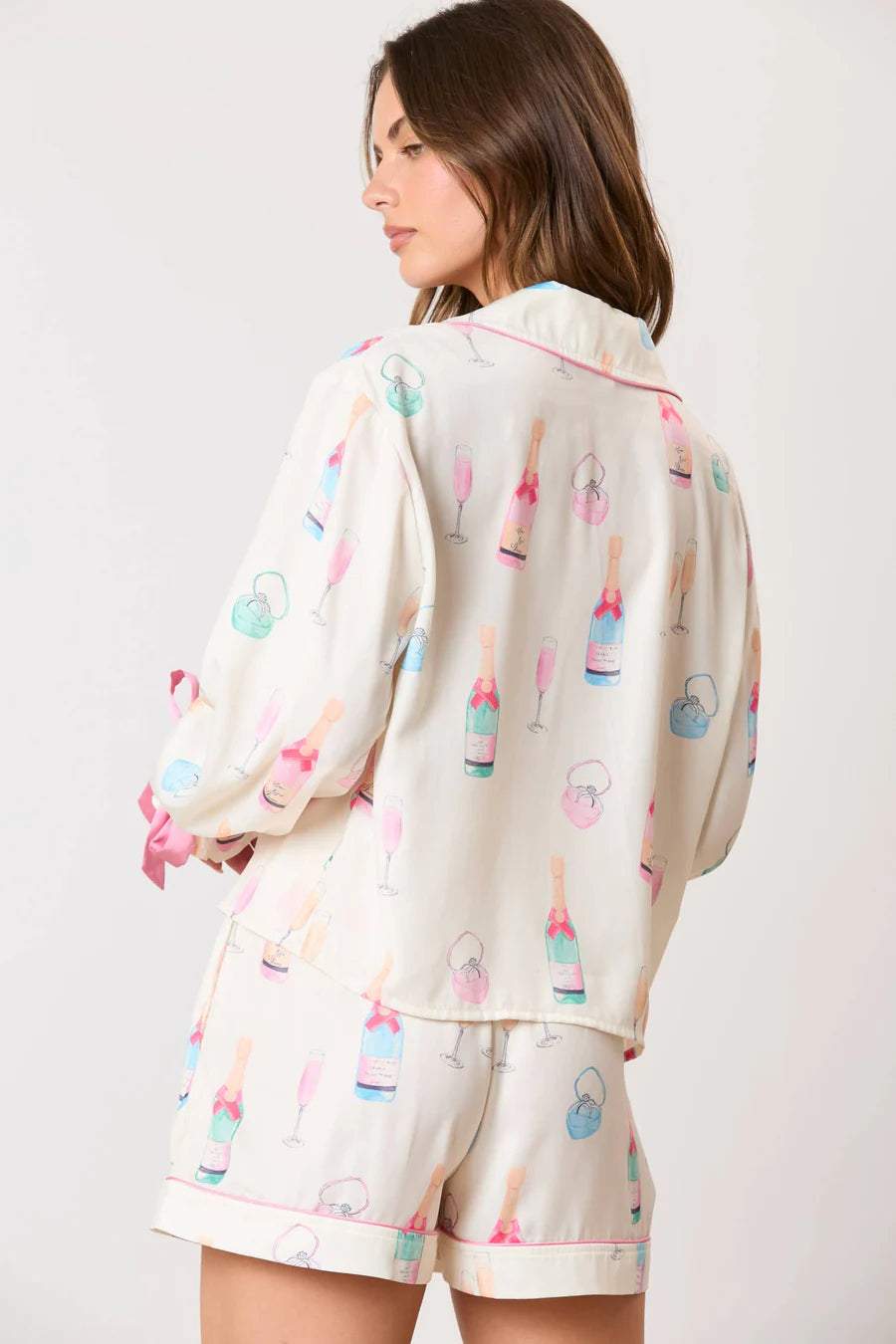 Champagne Theme Pj Set