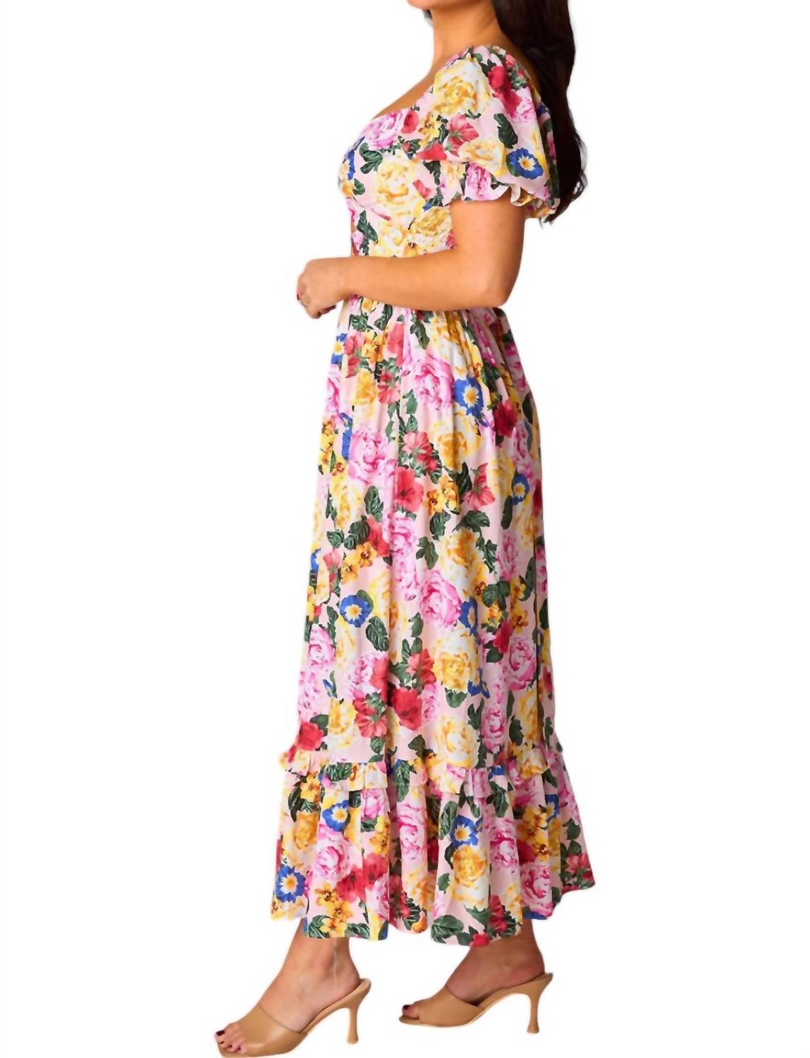 Ross Monet Pink & Yellow Floral