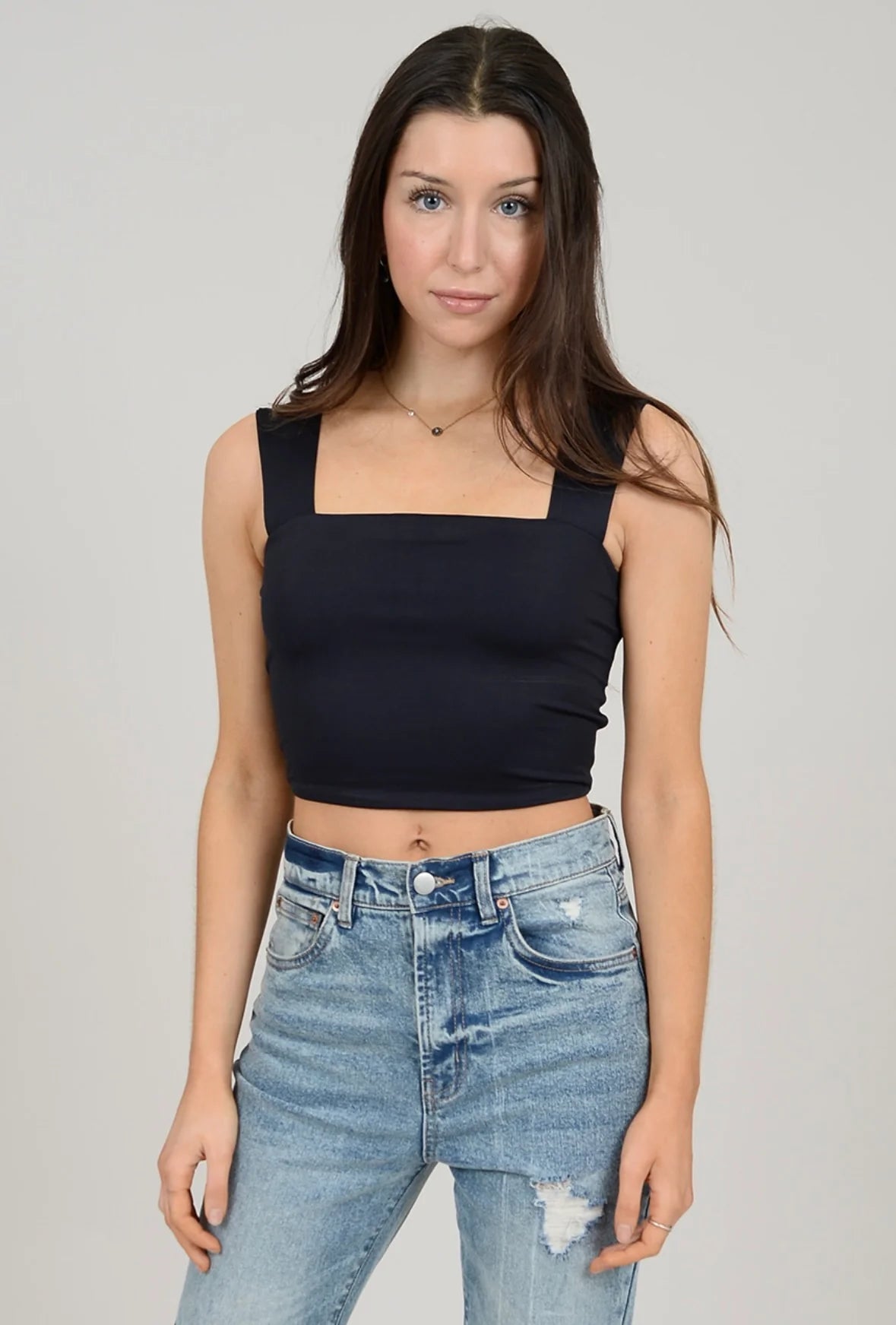 Clare Strap Crop Top Tank