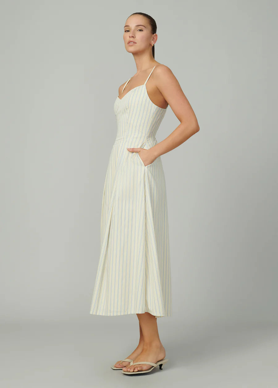 Rhone Midi Dress- Anise Flower