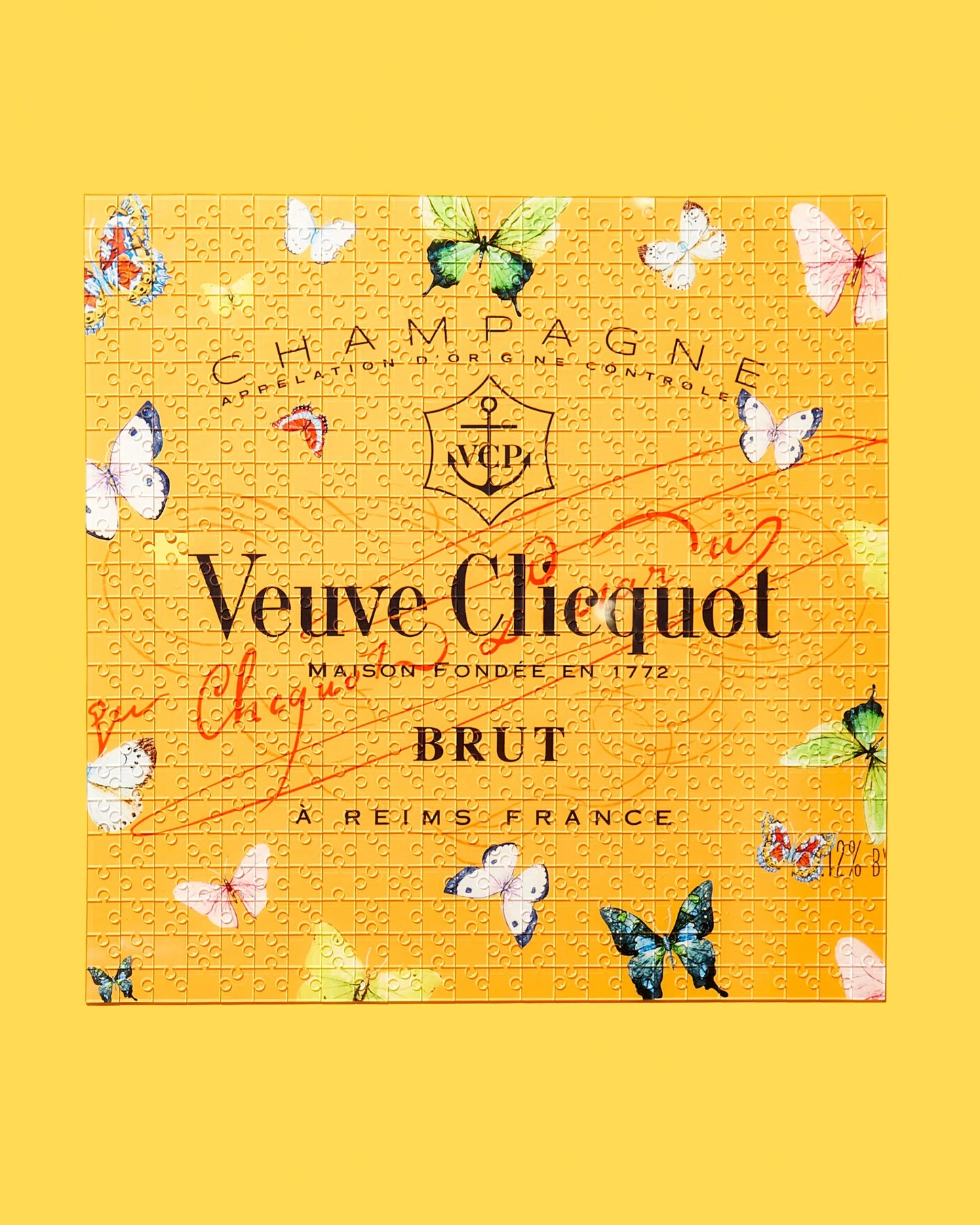 Veuve Brut Butterfly Acrylic Puzzle