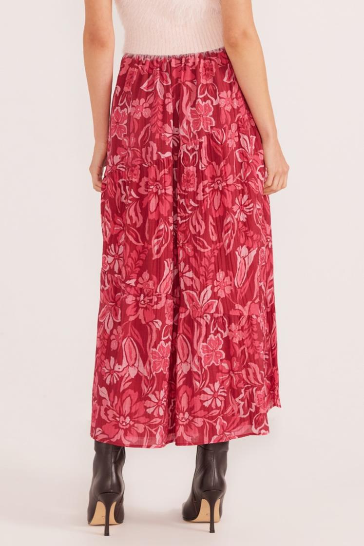 Mae Tiered Midi Skirt