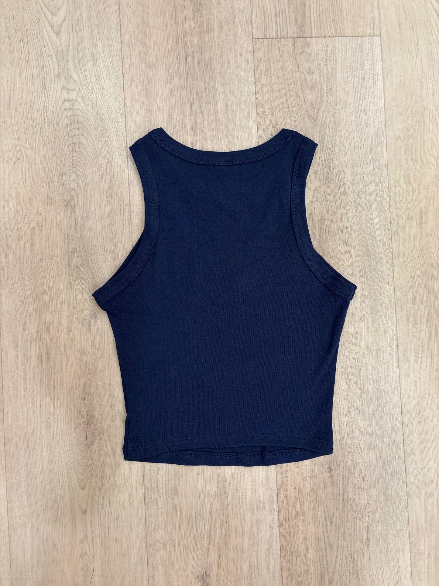 USA Embroidered Crop Tank