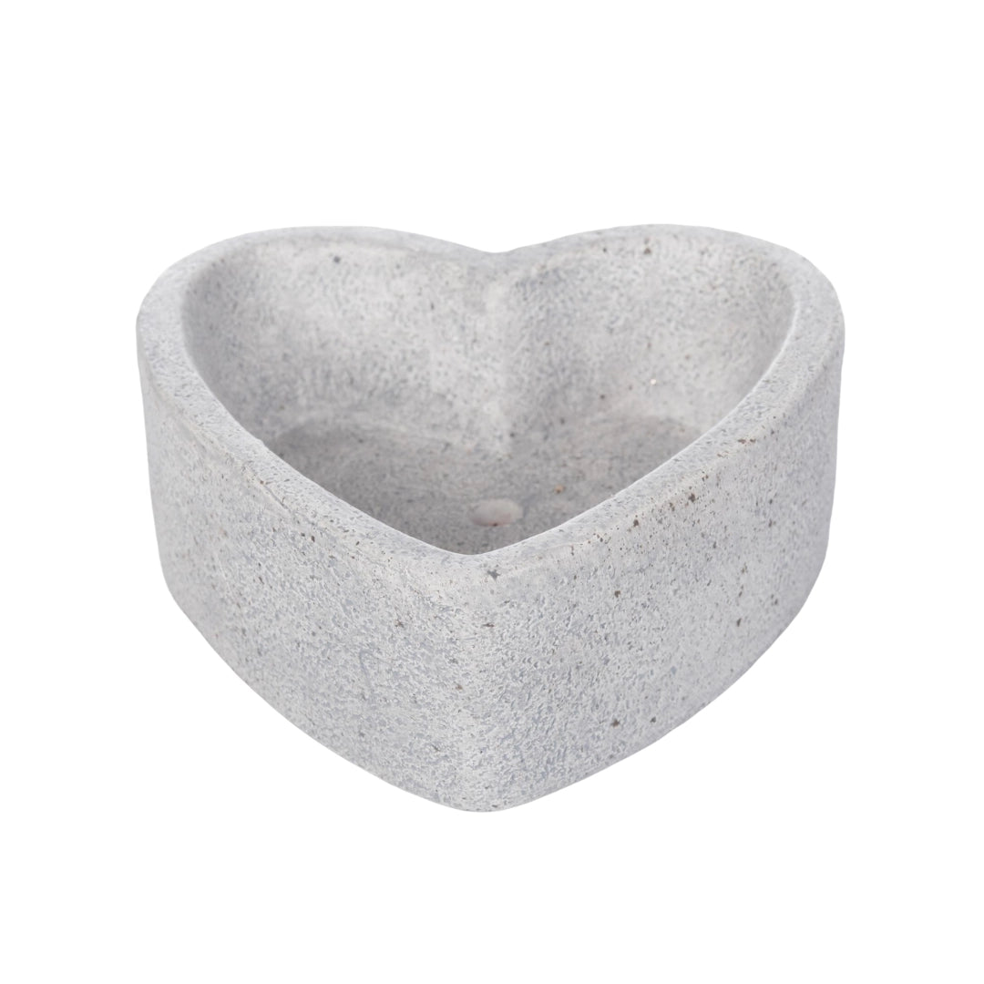 Heart Plant Pot, Grey