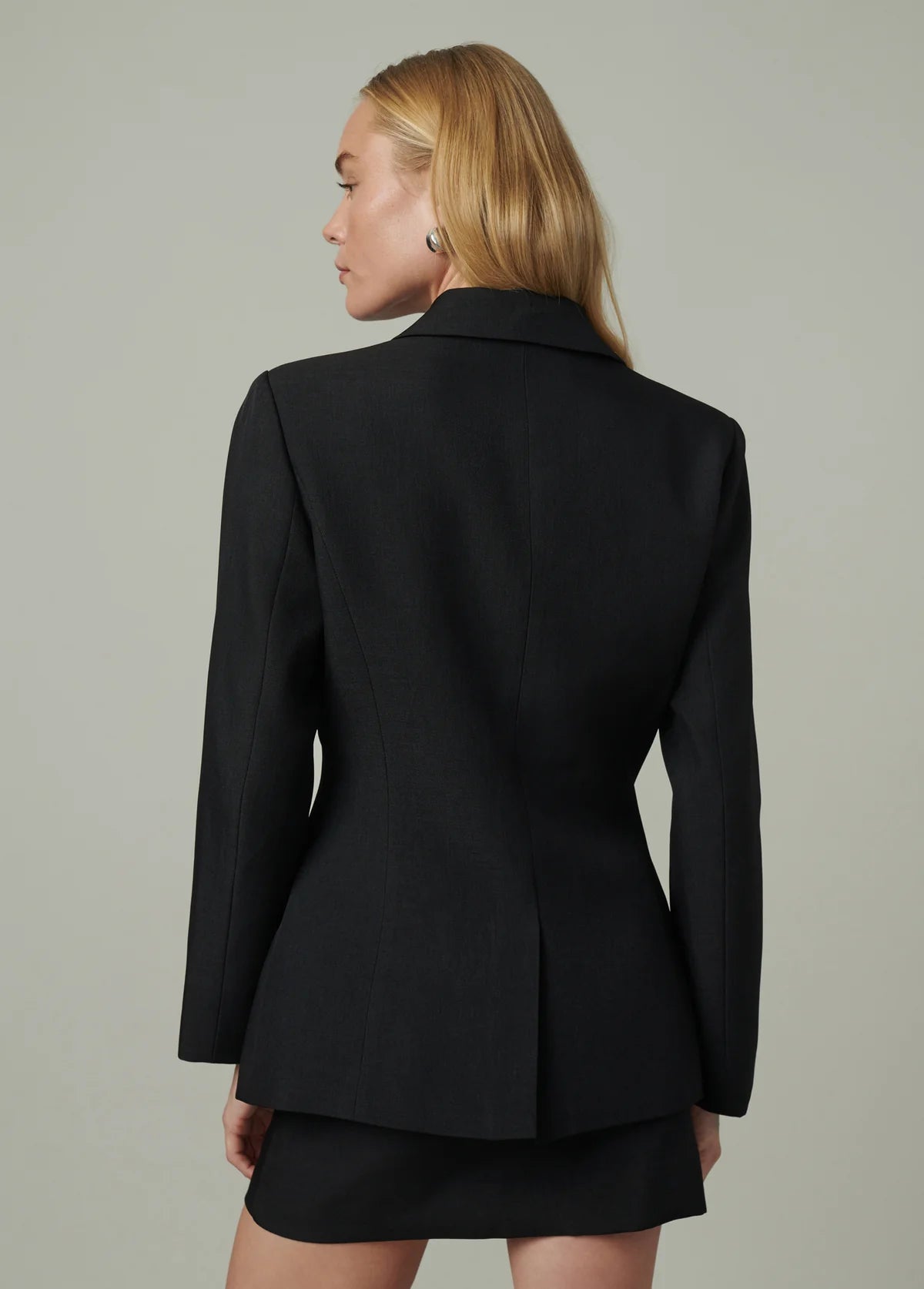 Chloe Cinched Blazer Black