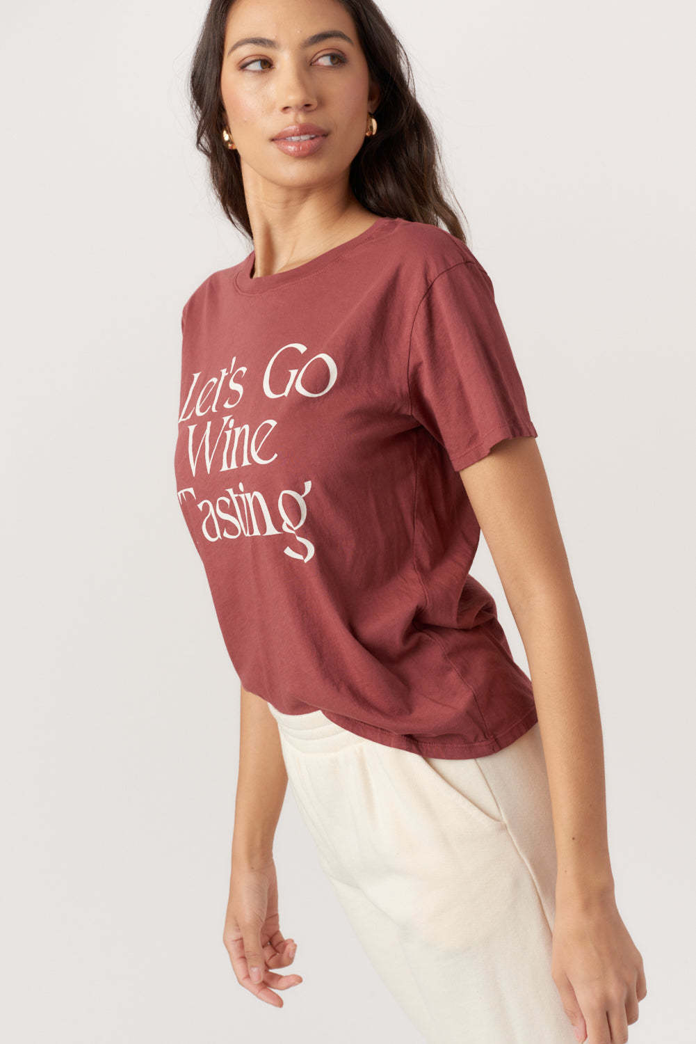 Lets Go Wine Tasting Tee, Sugar Plum