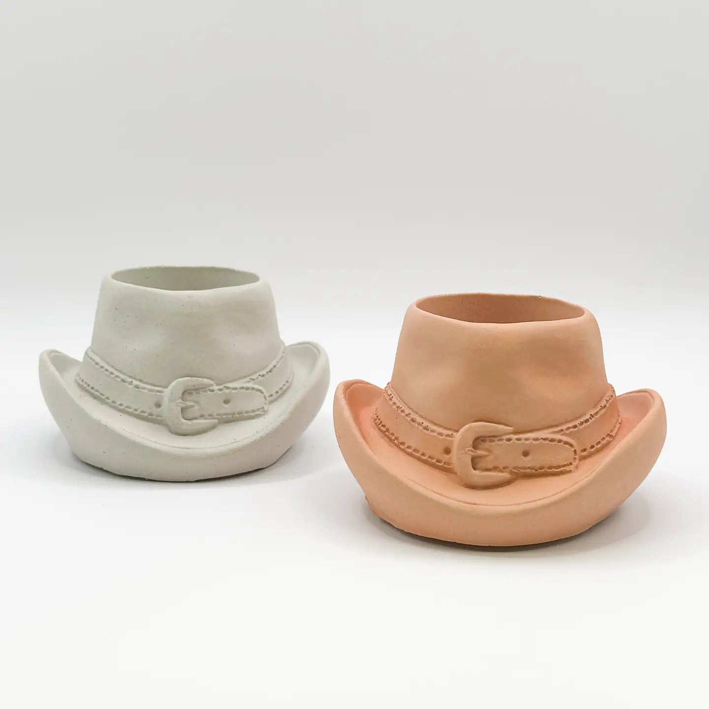 Cowboy Hat Concrete Plant Pot