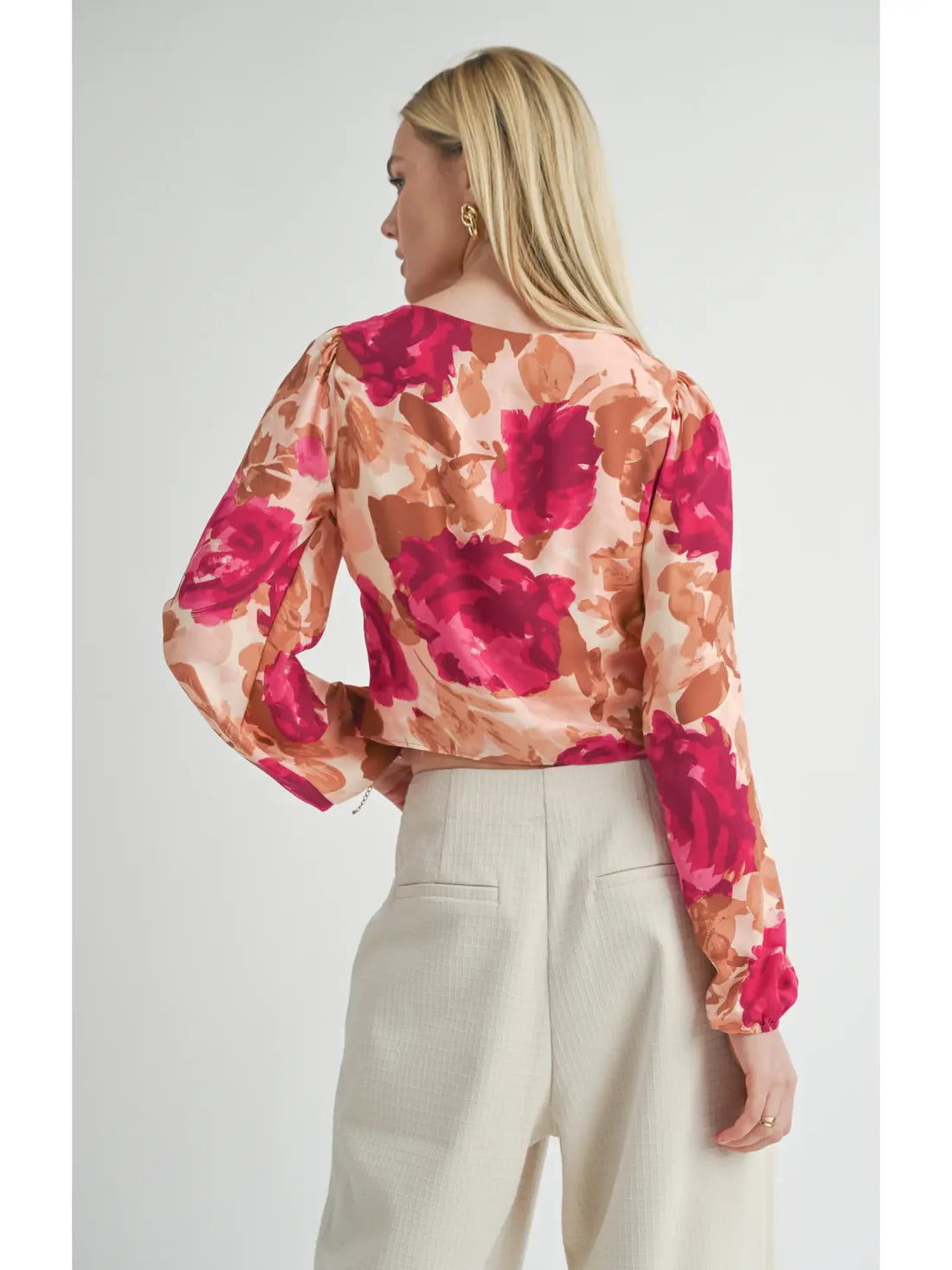 Zipped Front L/S Fuchsia
