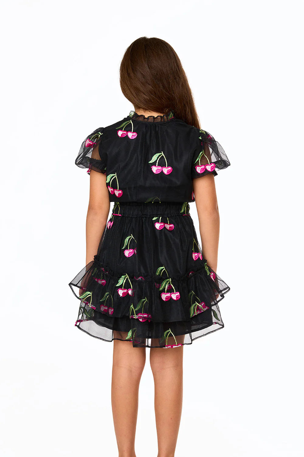 Mini Clementine Girl's Dress - Wild Cherries