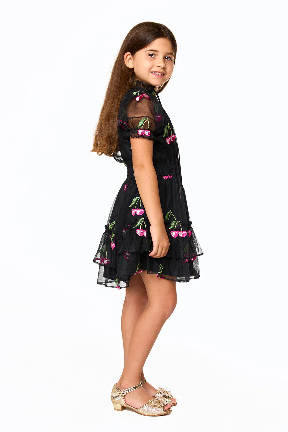 Mini Clementine Girl's Dress - Wild Cherries