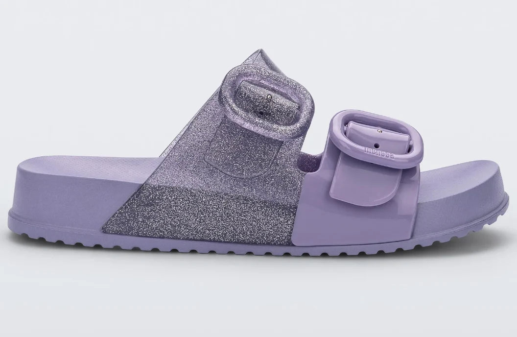 Kids Cozy Slides, glitter lilac