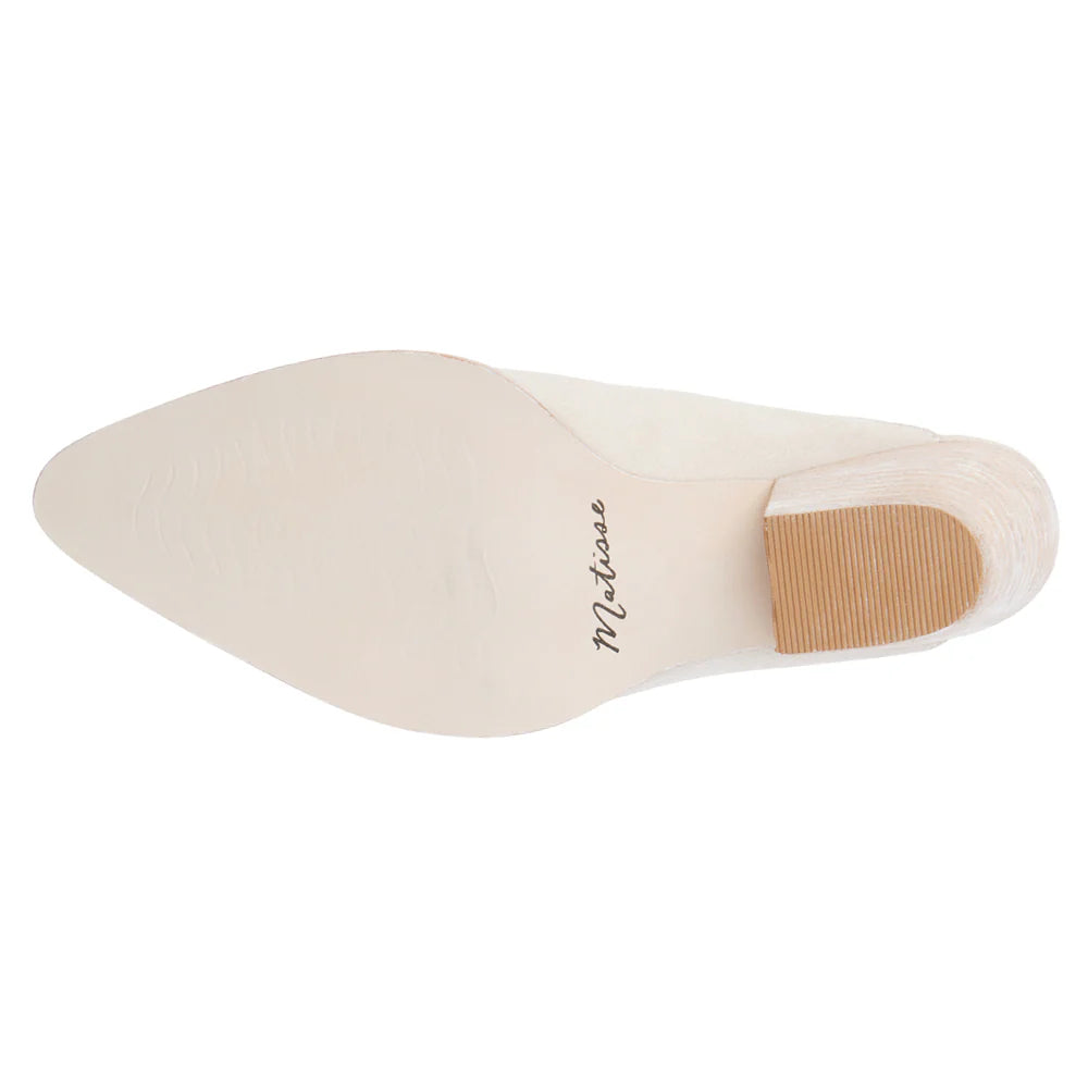 Cammy Suede Mule - Ecru