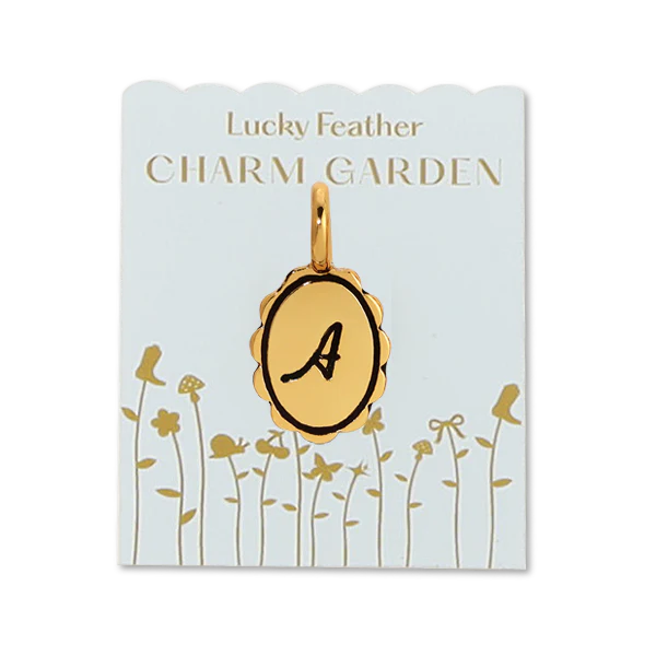 Charm Garden- Scalloped Initials, Gold
