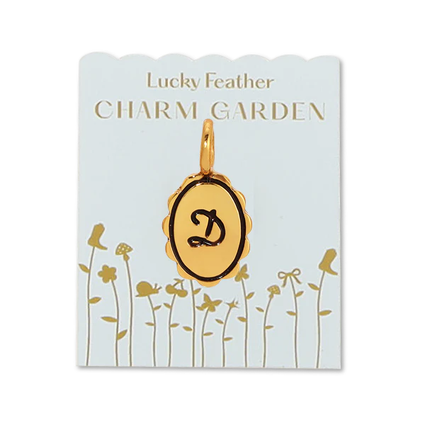 Charm Garden- Scalloped Initials, Gold