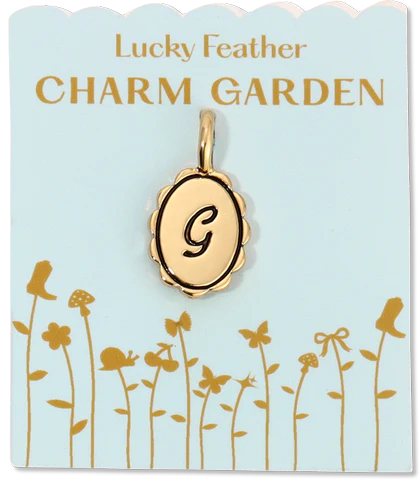 Charm Garden- Scalloped Initials, Gold