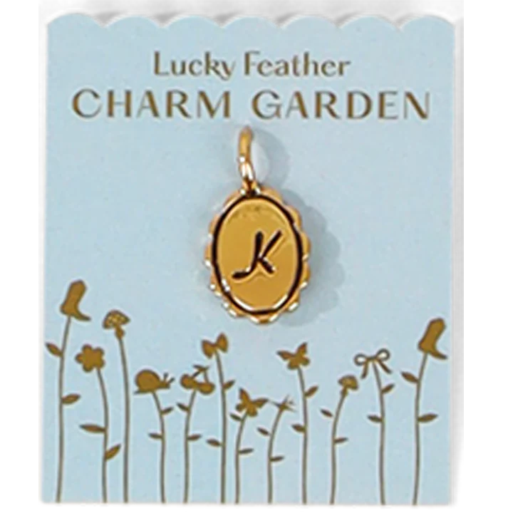 Charm Garden- Scalloped Initials, Gold