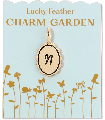 Charm Garden- Scalloped Initials, Gold