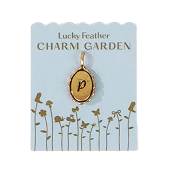 Charm Garden- Scalloped Initials, Gold