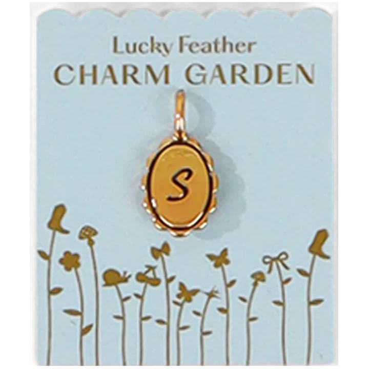 Charm Garden- Scalloped Initials, Gold