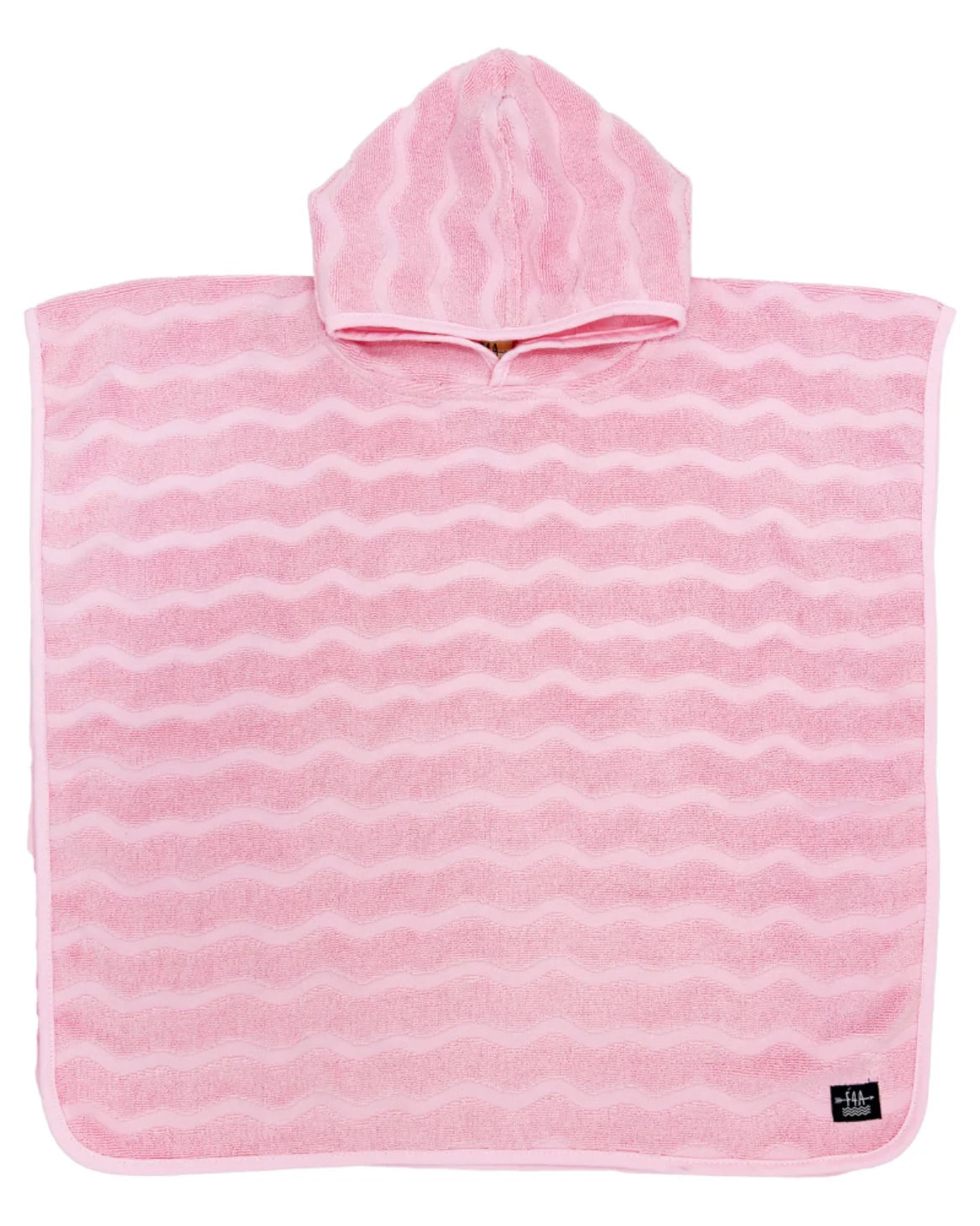 El Ray Wave Poncho Towel - Fairy Tale Pink